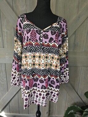 Y2k Fashion Bug Blouse sz XL
